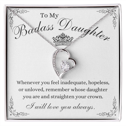 To My Beautiful Daughter / Forever Love Necklace